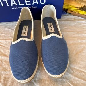 Handmade canvas shoes from Italy